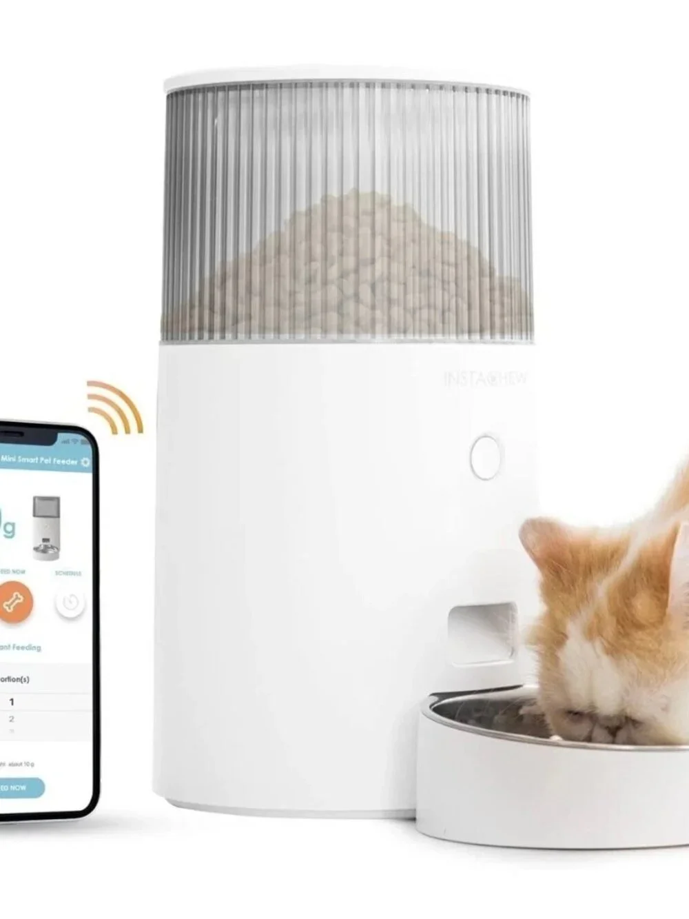Instachew Purechew Mini Automatic Smart App Food Dispenser for Dogs and Cats